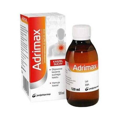 Adrimax syrop 0,03 g/5ml 120 ml 