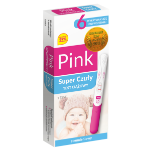 Test ciążowy Pink Super Czuły strum. x 1sz