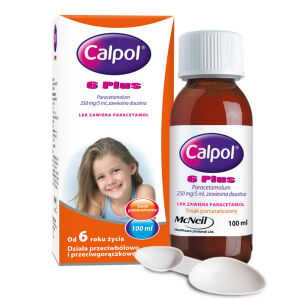 Calpol 6 Plus zaw.doust. 250 mg/5ml 100 ml
