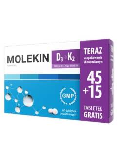 Molekin D3 + K2 x 45tabl.(+15tabl)