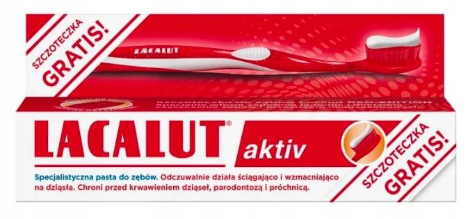 Pasta d/zębów LACALUT AKTIV + szczot.