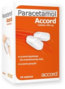 Paracetamol 500mg x 50tabl. ACCORD