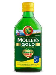 Tran Mollers Gold  Norweski płyn 250 ml