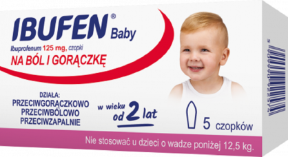 Ibufen Baby czop.doodbyt. 0,125 g 5 czop.