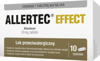 Allertec Effect 20mg x 10tabl.