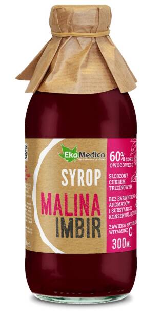 EM Syrop Malina Imbir 300 ml