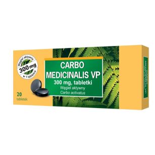 Carbo medicinalis 300mg x 20tabl. ICN