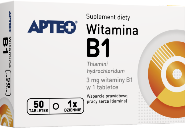 Witamina B1 3 mg x 50 tabl. APTEO