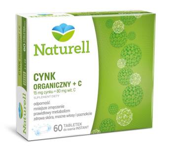 NATURELL Cynk organiczny+Cx60tabl.dossania