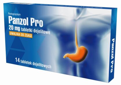 Panzol Pro tabletki dojelit. 20 mg x 14 tabletki 