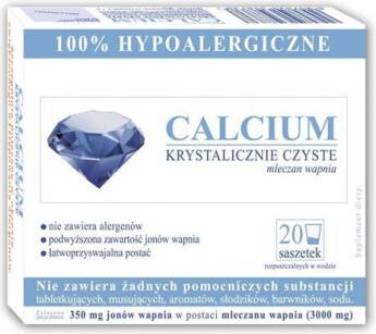 Calcium Krystalicznie Czyste 100% x 20sasz