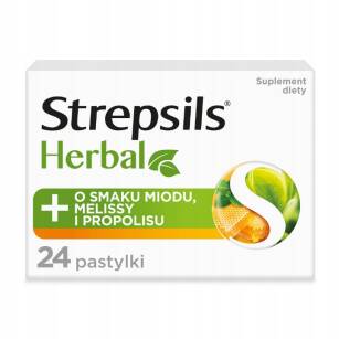 Strepsils Herbal miód, propolis 24past
